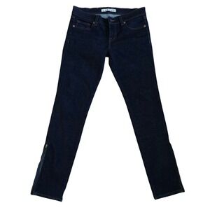 Women's "J Brand Blue Jeans Some Stretch Size 26 Zipper Slit‎ On Bottom Of Leg